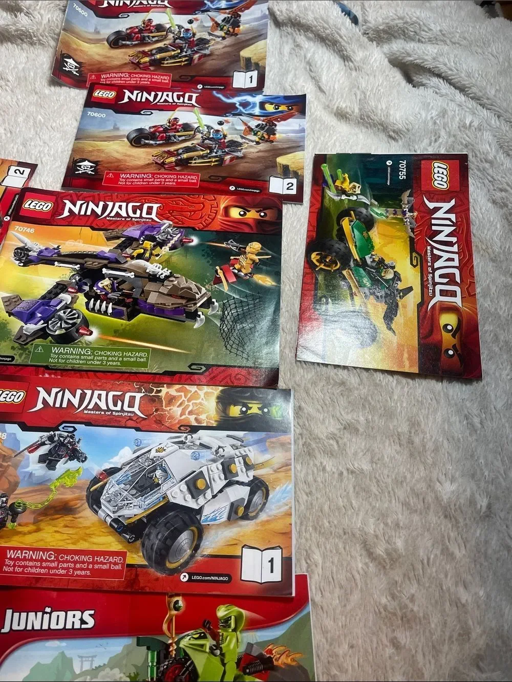 LEGO Ninjago Instruction Booklets -